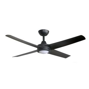 ThreeSixty 122cm Black 4 Blade DC Ambience Ceiling Fan With Uplight And Downlight