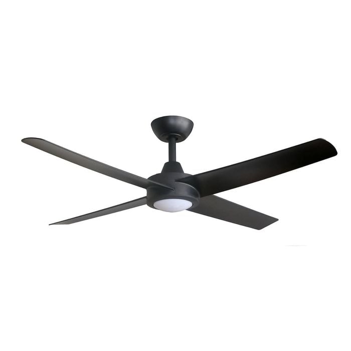 ThreeSixty 122cm Black 4 Blade DC Ambience Ceiling Fan With Uplight And Downlight
