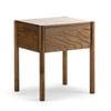 Zyler 47cm Dark Ash 1 Drawer Bedside Table