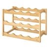 TOQUE 3-Tier 12-Bottle Bamboo Wine Rack