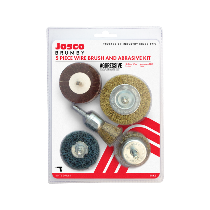 Josco Brumby Drill Brush Kit - 5 Piece