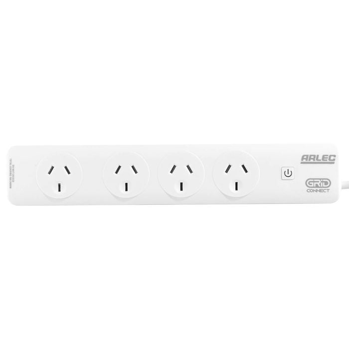 Arlec White Grid Connect Smart 4 Outlet Powerboard