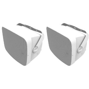 2x Klipsch RSM-800 Outdoor Wall Mounted 5 Way Binding 100W Speaker 8 Inches WH