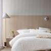 Vintage Design Homewares Double White Parquet White Cotton Quilt Cover Set - Double Bed