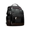 Bopai Luxury Style Leather & Microfiber with USB Charging Backpack Black 15.6"