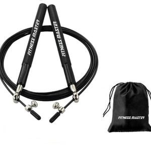 Fitness Master 3m Adjustable Steel Jump Rope With Dual Bearings For Gym Boxing