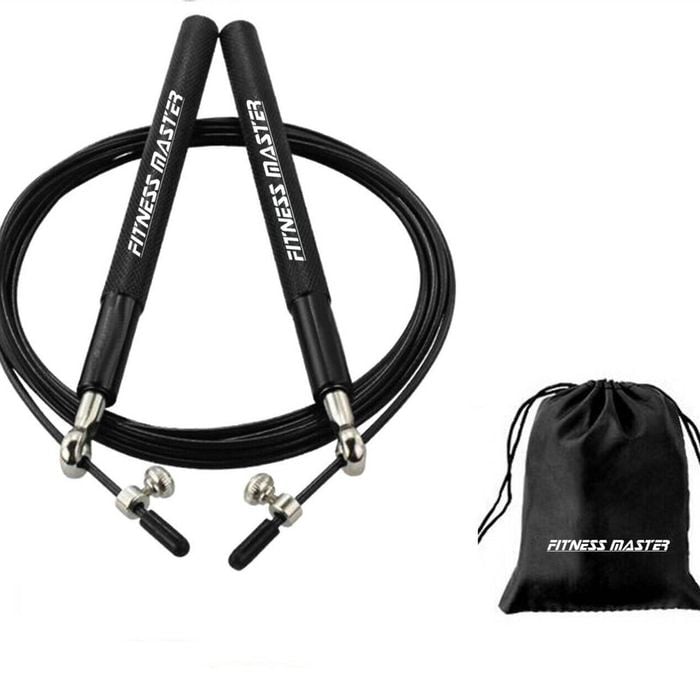 Fitness Master 3m Adjustable Steel Jump Rope With Dual Bearings For Gym Boxing