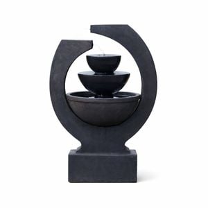 Northcote Pottery 80x55x116cm Trifecta Charcoal GRC Water Feature