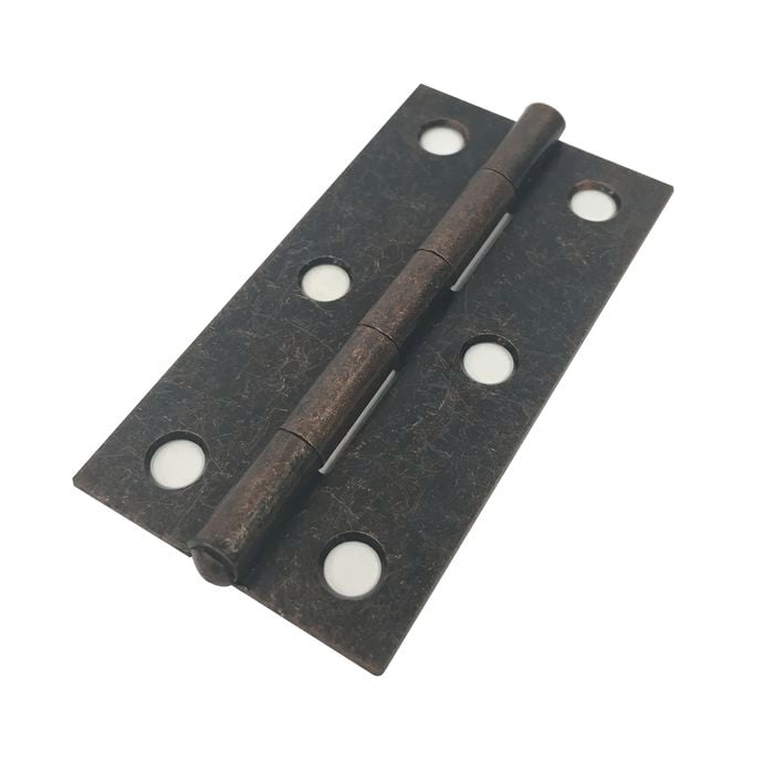 Zenith 64mm Florentine Bronze Fixed Pin Narrow Butt Hinge