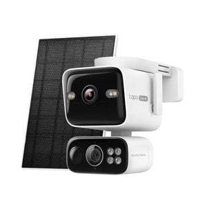 Tapo 4K Solar-Powered Dual-Lens Pan/Tilt Security Camera Kit