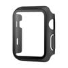PC Full Cover Watch Case Tempered Screen Protector - For Apple iWatch 44mm (Black)