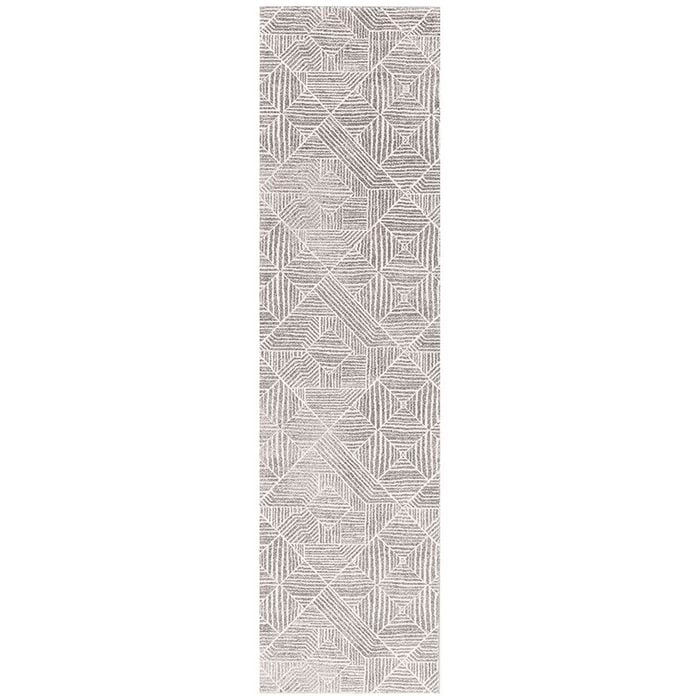 The Rug Connection Jaya 457 Grey 500x80cm - Extra Large Runner Pet Friendly Indoor Rug
