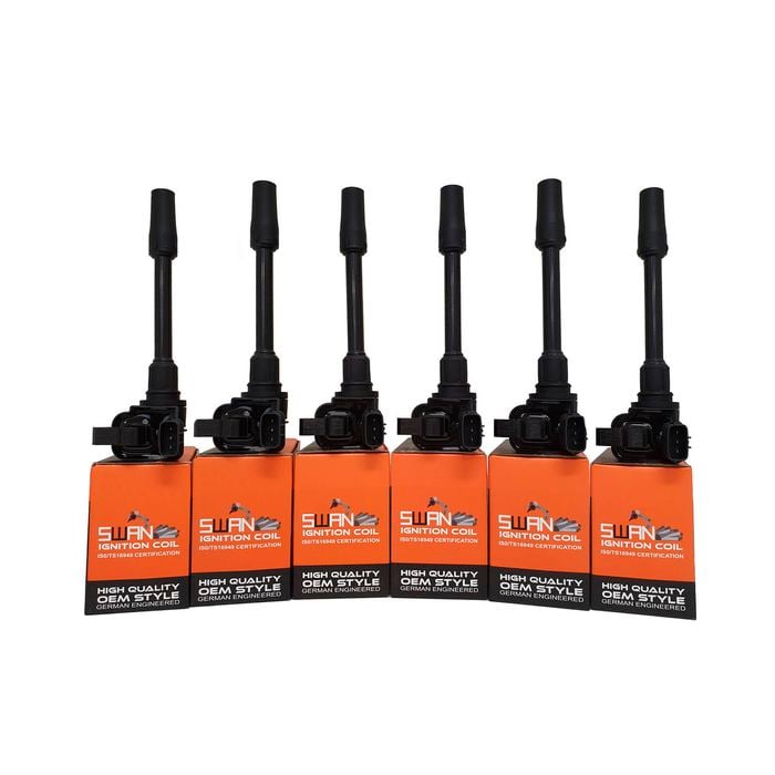 6-Pack Swan Ignition Coils for Mitsubishi Pajero (3.5L GDI)