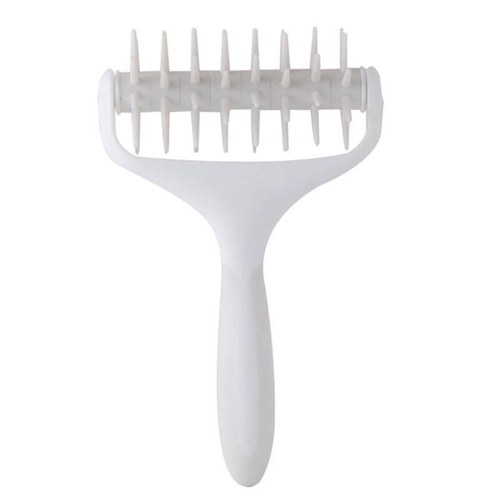 Catzon Pizza Docker with Spikes Prevents Dough Blistering-White