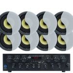 Weconic Bluetooth Amplifier + 12x 6" Indoor Ceiling Speaker Package