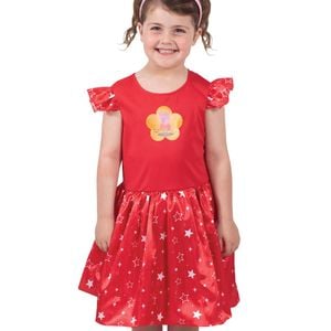Peppa Pig Deluxe Girls Red Costume Dress - 3-5