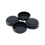 Surface Gard 60mm Black Non-slip Castor Cup - 4 Piece 