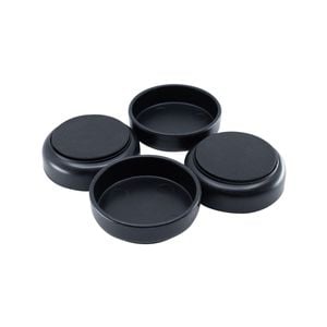 Surface Gard 60mm Black Non-slip Castor Cup - 4 Piece 