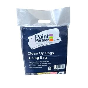 Paint Partner 1.5kg Multi Colour Clean Up Rags