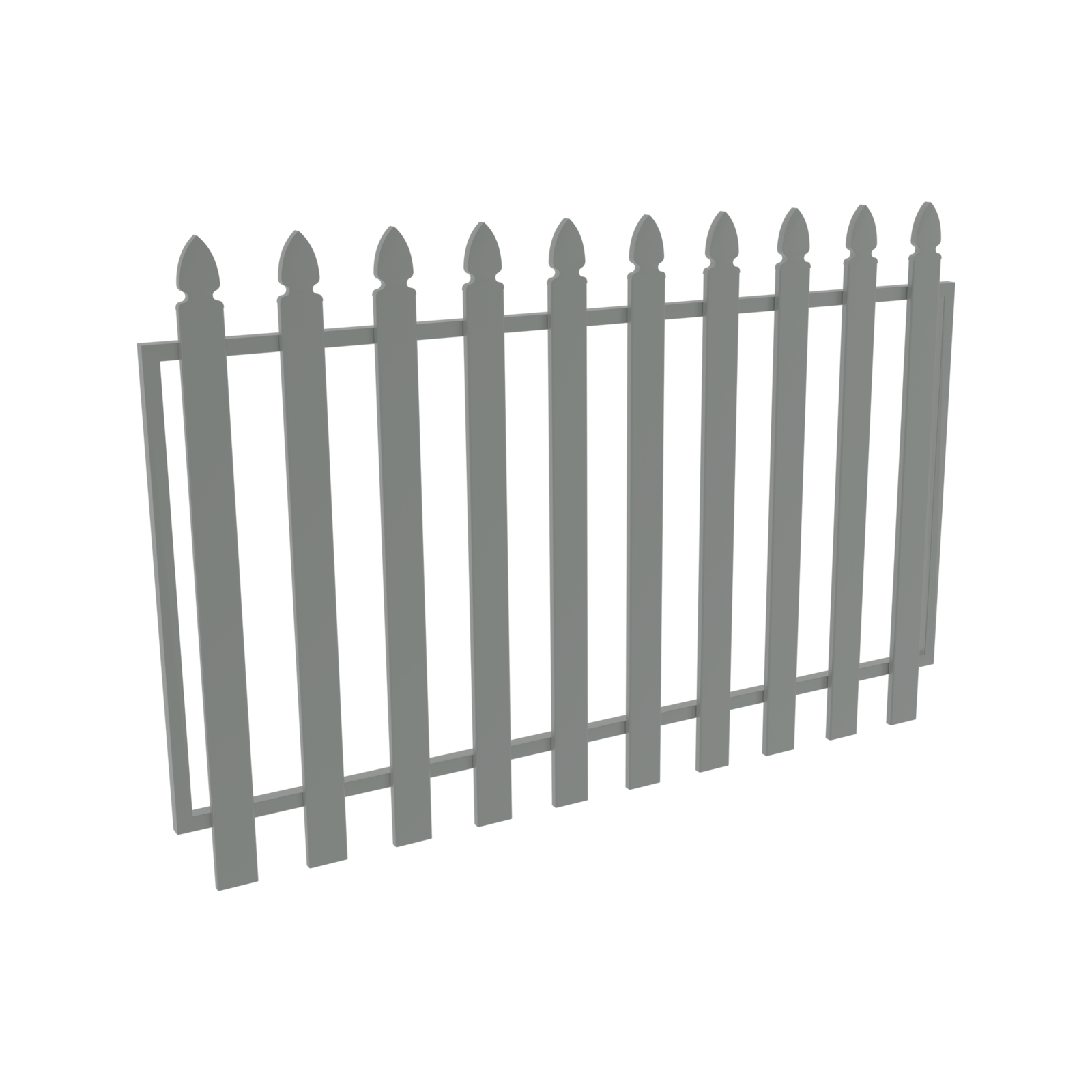 ProtectorAl 0800 - 1500mm x 1000mm Palladium Silver Aluminium Bishop Garden Gate product image