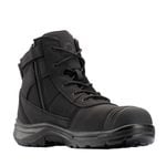 Bata Industrials Men's Black Comet Zip Side Safety Boot - UK Size 9