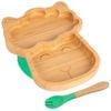 Tiny Dining Bamboo Llama Baby Weaning Plate & Fork Set