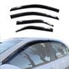 AUSGO Stainless Trim Weather Shields for Toyota Camry 2012-2015 Weathershields Window Visors Wind Deflectors