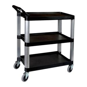 Sunnex Utility Trolley 3 Tier Black 800x380x880mm