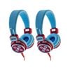2PK Moki Kid Safe Volume Limited Headphones 3y+ Blue & Red