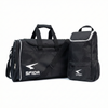 38L Sports Duffle Gym/Football/Soccer Bag w/ Shoe Storage Bag in Black - Black | Nylon | Gym Bag