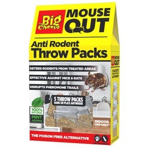 The Big Cheese Mouse Out Anti Rodent Throw Packs - 5 Pack