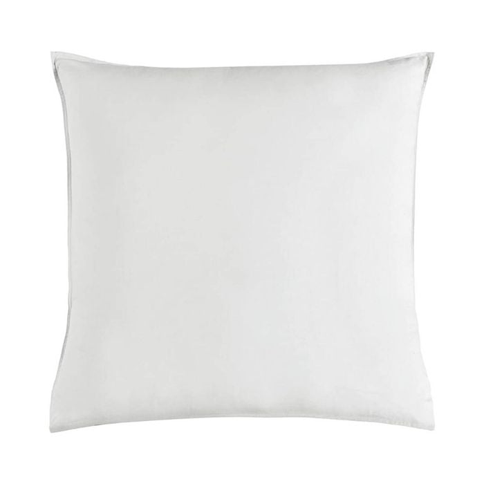 Gioia Casa Vintage Washed 100% Cotton European Pillowcase 1 Pc - White