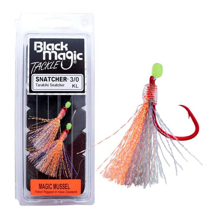 Black Magic Tarakihi Snatchers 3/0 Paternoster Pre Made Fishing Rig Magic Mussel