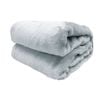 Radisson Harper Silver Luxury Faux Fur Throw Rug 127 x 152 cm