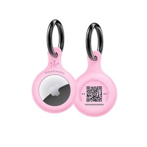 Pawview Smart Airtag Holder, Qr Code Collar Holder For Cats And Dogs - Pink