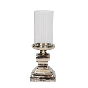 Ssh Collection Lara 42cm Tall Hurricane Lamp - Nickel