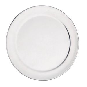 Vogue Aluminium Pizza Tray Wide Rim 255mm Commercial Kitchen Baking Pan