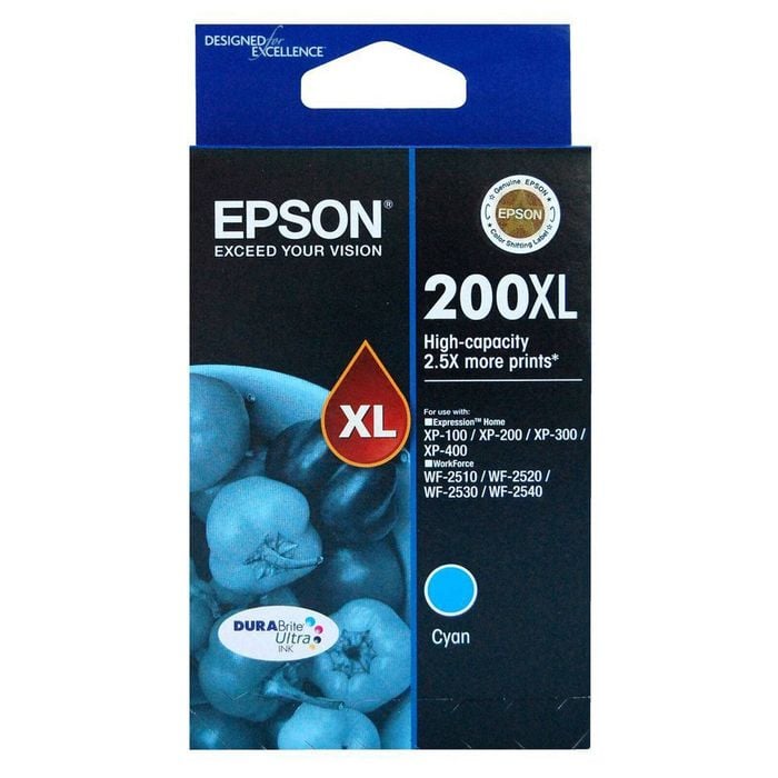 Epson GENUINE Original Epson 200XL Cyan Ink Cartridge Toner T201292 C13T201292