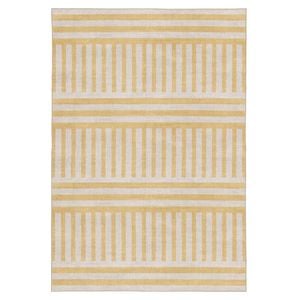 Loopsie-320cm X 230cm-alliaga Stripe Printed Yellow Washable Rug