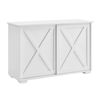 Melina Sideboard Cabinet 2 Sliding Doors White