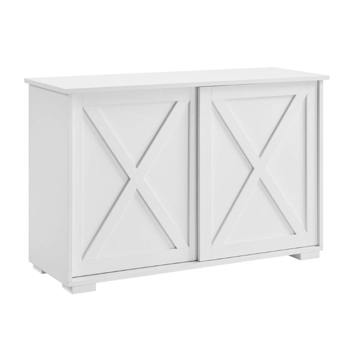 Melina Sideboard Cabinet 2 Sliding Doors White