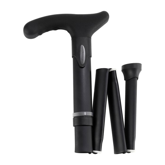 evekare Foldable Heavy Duty Walking Stick Black