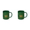 2PK The Lord Of Rings Middle Earth Coloured Coffee Mug Green and Yellow