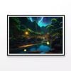 View of Night in the Mountains  Print 100% Australian Made 90x60cm  (Poster)