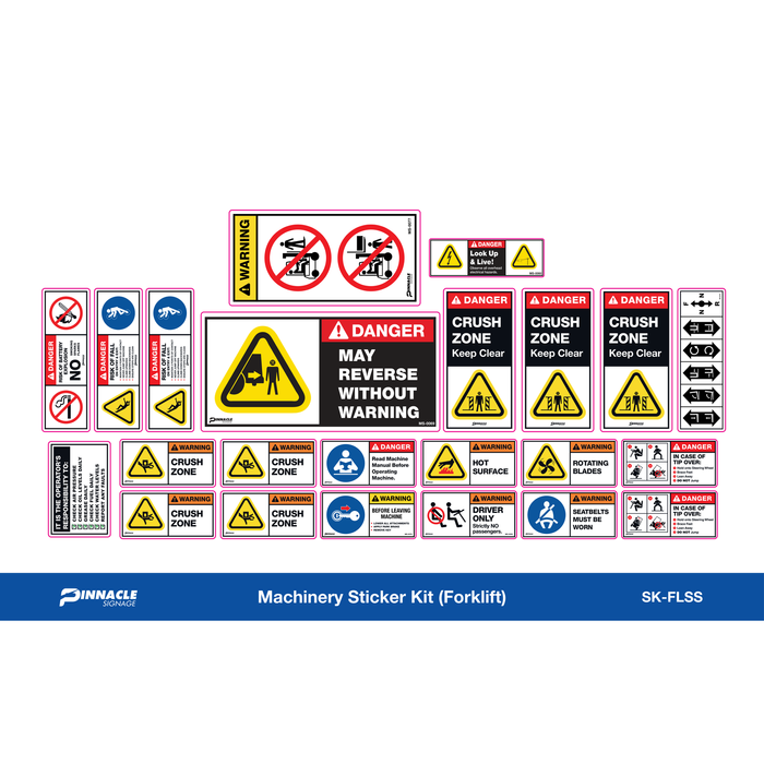 Pinnacle Forklift Machinery Sticker Kit