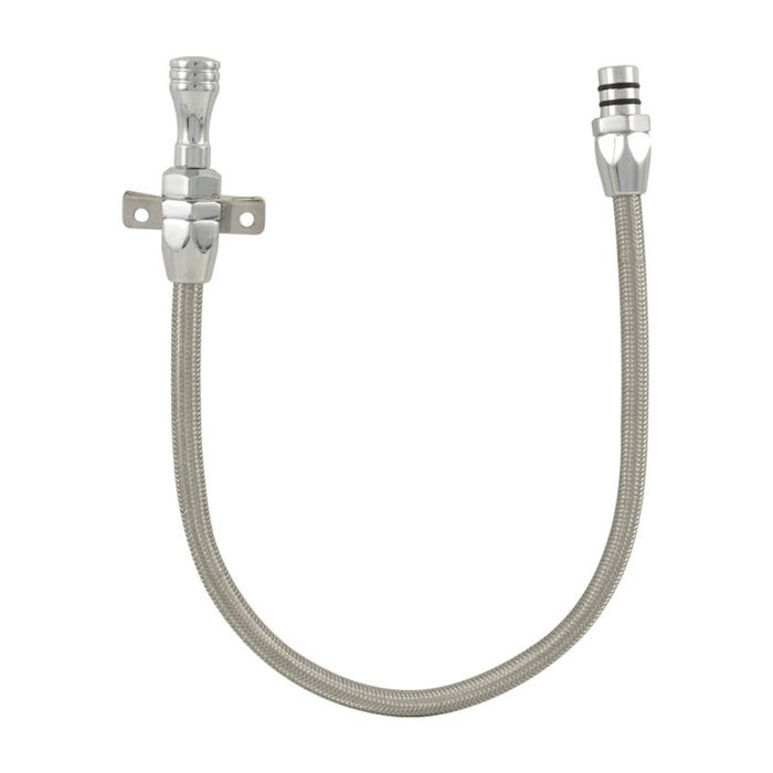 Cal Custom Flexible Transmission Dipstick Ford C4, Firewall Mount