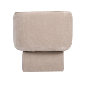 Raimon Furniture Avis Chenille Fabric Swivel Occasional Lounge Accent Relaxing Armchair Latte