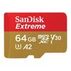 SanDisk Extreme 64GB microSDXC SQXAH Memory Card [SDSQXAH-064G-GN6MA]