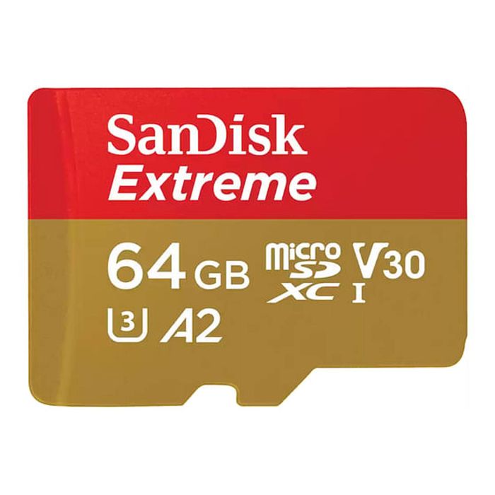 SanDisk Extreme 64GB microSDXC SQXAH Memory Card [SDSQXAH-064G-GN6MA]