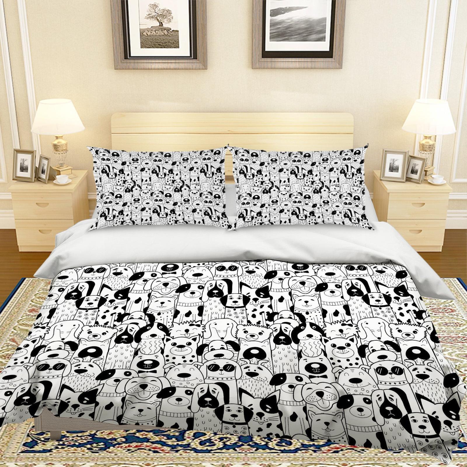 Puppy quilt cover sale